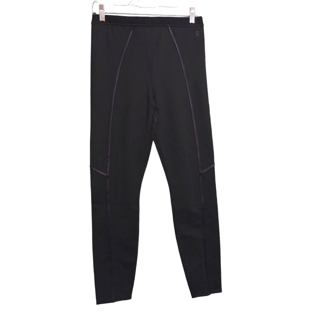 Good American Womens Corset Seam Leggings Stretch Quick Dry Black 3 (L) New